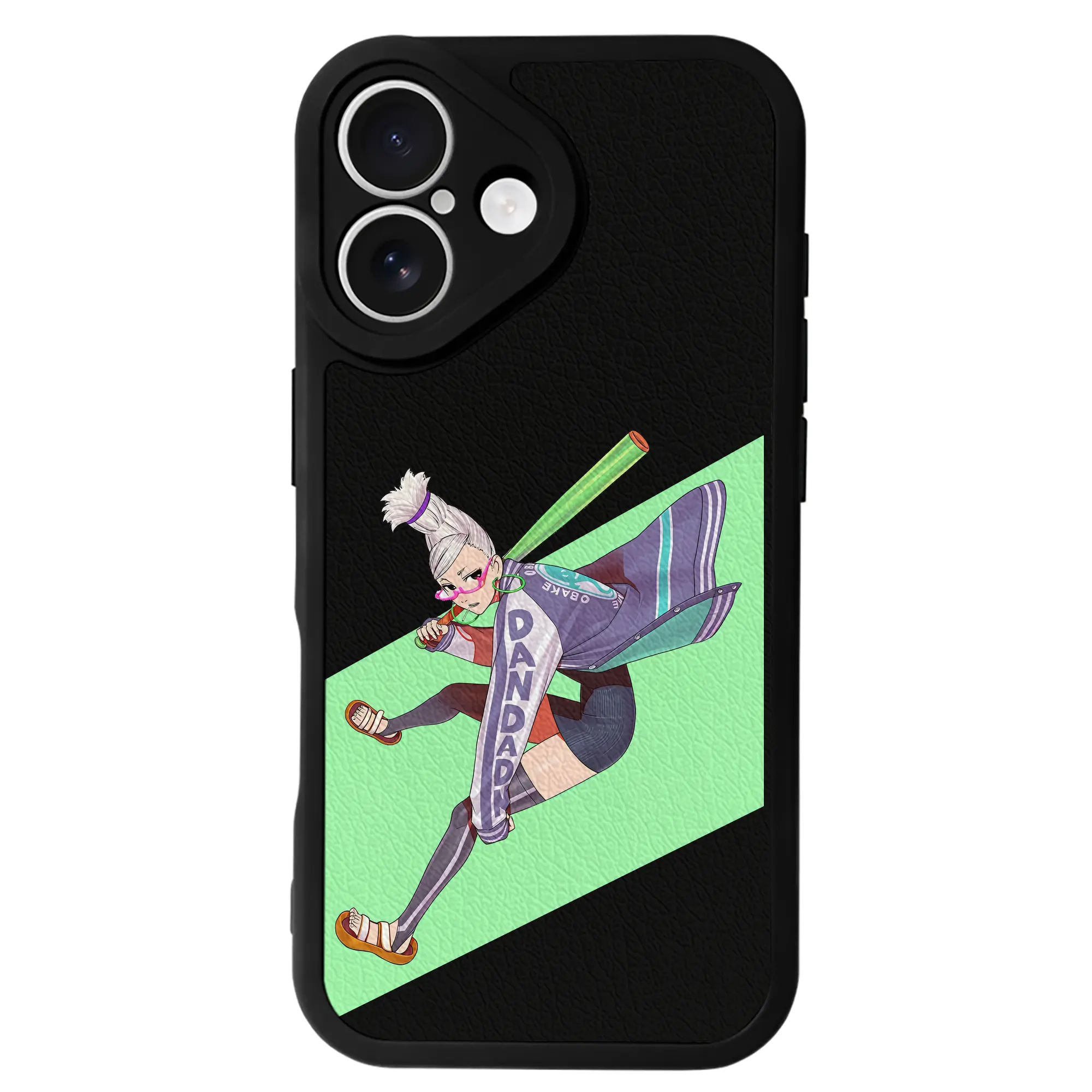 ダンダダン グッズ,綾瀬星子 - IPhone 16シリーズ対応 ・ シリコンスマホケース ・ レザー調 ・ 高精度フィット ・ 耐衝撃 ・ ワイヤレス充電対応 ・ 精密カット